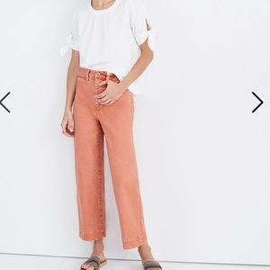 LIKE NEW Madewell Slim Emmett Wide-Leg Crop Pants